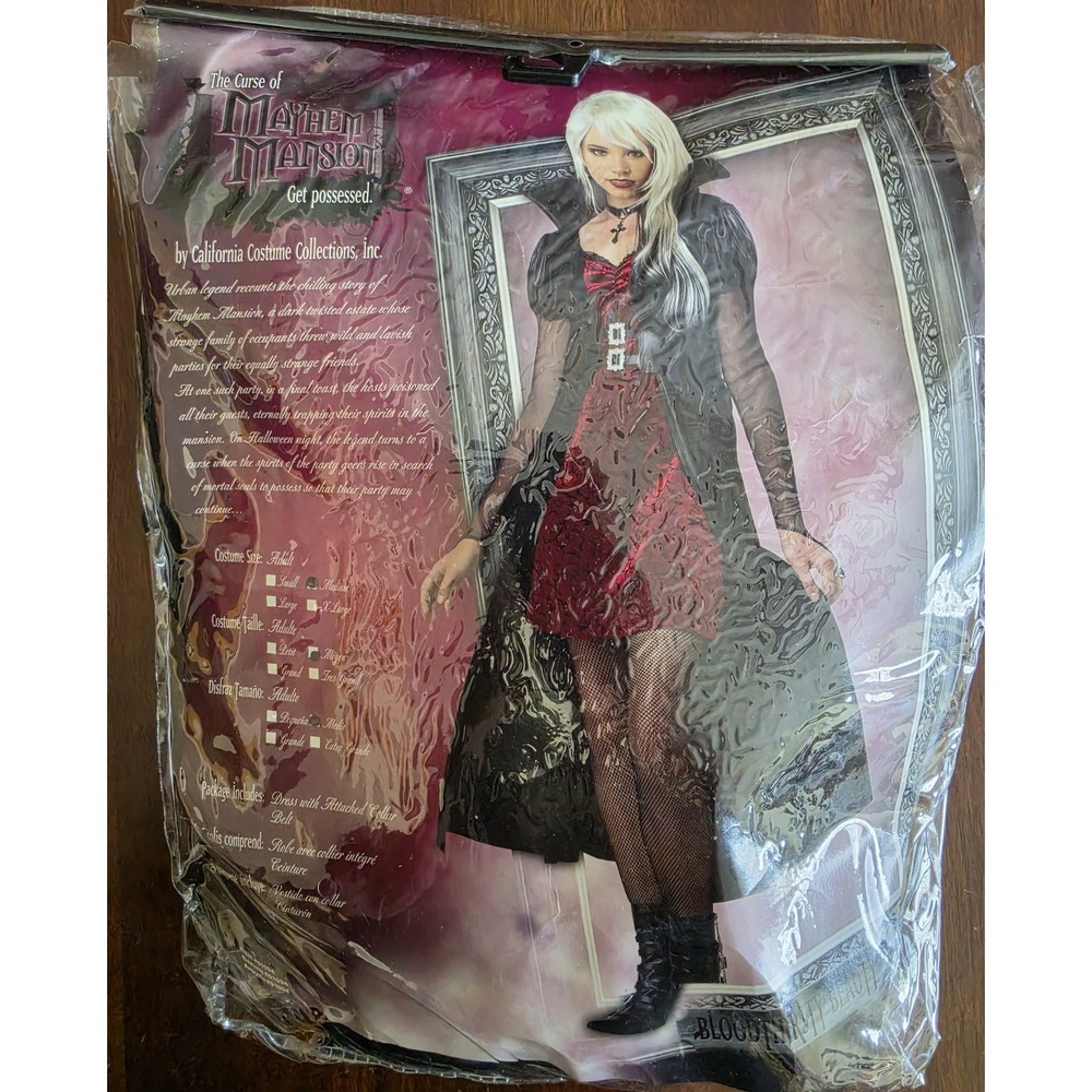 California Costume‎ Collections Womens Medium Black Red Halloween Costume